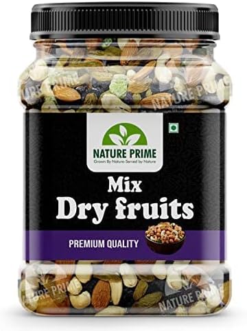 Nature Prime Premium Mix Dry Fruits and Nuts with Almonds| Cashew| Kishmish | Apricot | Black Raisins | kiwi | Dry Fruits & Nuts - 400 Gm