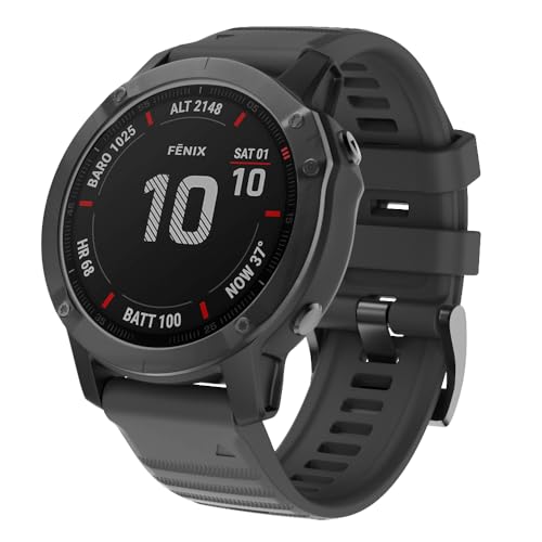 ISABAKE Correa de Reloj para Garmin Fenix 6/6 Pro, Fenix 5/5 Plus, Forerunner 935, Forerunner 945, Approach s60, quatix 5, Banda QuickFit de 22 mm de Ancho