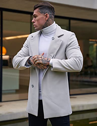 KINGBEGA Mens Turtleneck Sweaters Slim Fit Basic Knitted Thermal Casual Long Sleeve Pullover Sweatshirt3