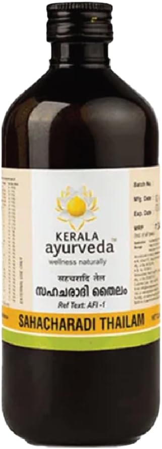 Kerala Ayurveda Sahacharadi Thailam 200ml| Back pain oil | Massage Oil | Relief from Back pain and sciatica | Ayurvedic Tel for Muscle and Joint Pain| With Sahachara, Dashmoola, ManjSesame Oil Base | Original Ayurvedic Herbal formulation.