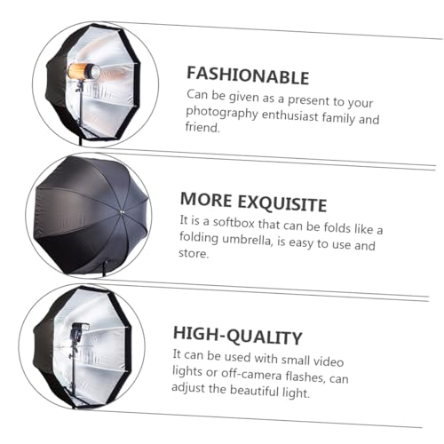 Image of SECFOU Octagonal Photography Softbox Flashlight Diffuser Umbrella Soft Light Box for Studio and Video Lighting Equipment