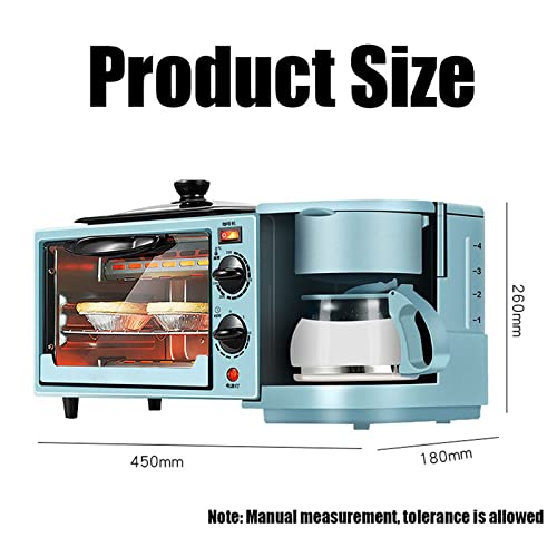 LDDYC 3-in-1-Multifunktions-Frühstücksmaschine, Multifunktions-Mini-Backofen, 9L Kleiner tragbarer elektrischer Grill… – Bild 3