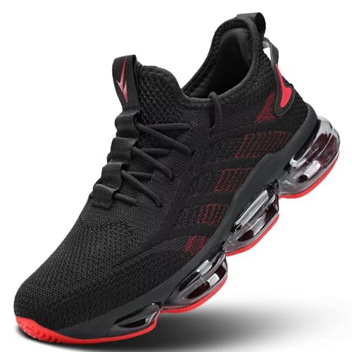 Image of Luogoks Men's Air Cushion Running Shoes Breathable Tennis Basketball Sneakers Non Slip Workout Casual Sport Shoes Gym Training Comfortable Fashion Shoes