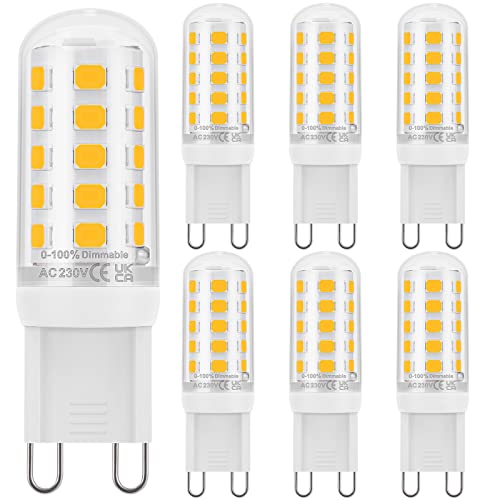 DiCUNO G9 LED Bulb Dimmable Warm White 2700K, 30W Halogen Equivalent, 2.6W, 260LM
