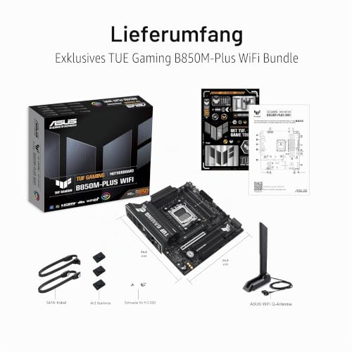 ASUS TUF Gaming B850M-PLUS WiFi AMD AM5 B850 mATX Mainboard – Ansicht 6