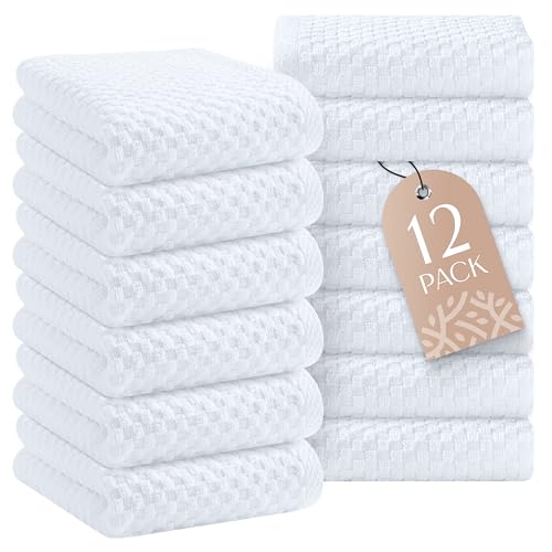 Super Absorbent Kitchen Towels 12 Pack - Premium...