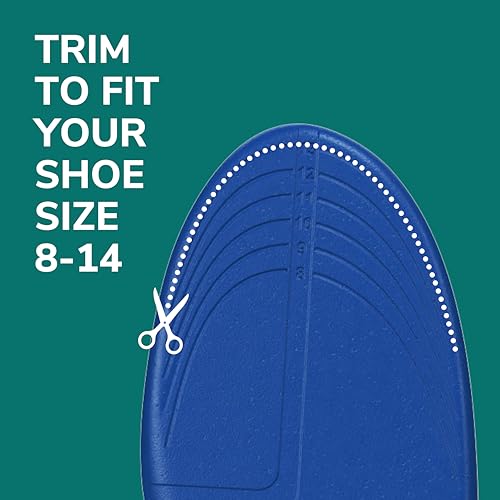 Dr. Scholl's Prevent Pain Protective Insoles, Protect Against Foot, Knee, Lower Back Pain, Promote Foot Health & Wellness, Trim to Fit Insert, Men Shoe Size 8-14, 1 Pair - image 7
