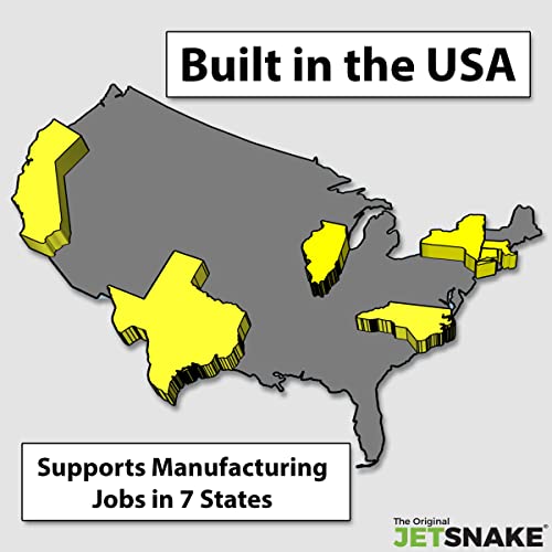 Sewer Jetter - 50 FT JetSnake Drain Cleaner for Your Gas Pressure Washer