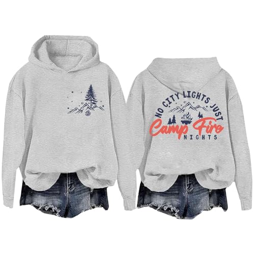 Genérico Chaqueta Gris Mujer No Just Nights Hoodie Women No Just Nights Sweatshirt Men 𝐌𝐚nta con Capucha (Grey, S)