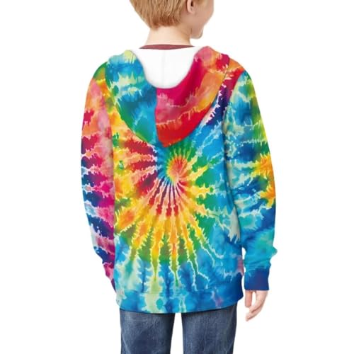 6-16 Years Boys Girls Zip Up Hoodies Sweatshirts 3D Printed Cute Hooded Coat With Pockets4