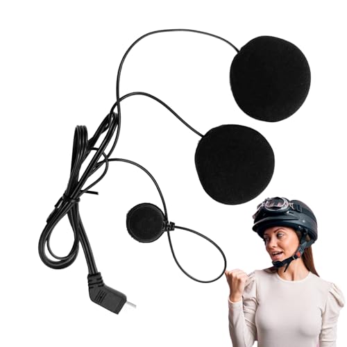 Kopfhörer Kommunikationskopfhörer – Motorrad-Audio, 10-poliger Anschluss | ideal für Motorradfahrer, Pendler, Gruppenspaziergänge, Reisen, Jugendliche und H