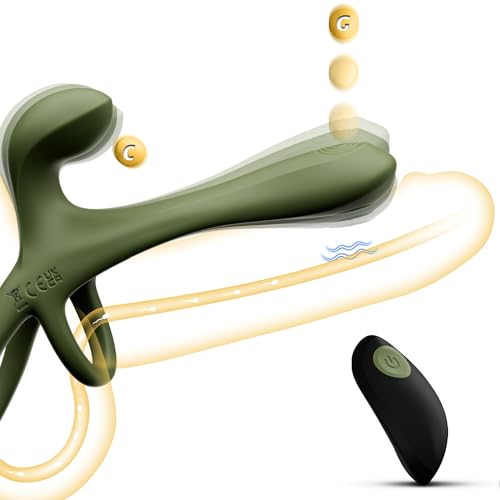 Penisring Vibrator mit 7 Tapping & 7 Vibrationsmodi Klitoris & G-Punkt Stimulator Cockring Penis Ring für mehr Dicke Härte & Ausdauer Sex Spielzeug für die Paare Männer Frauen erotisches Sexspielzeug