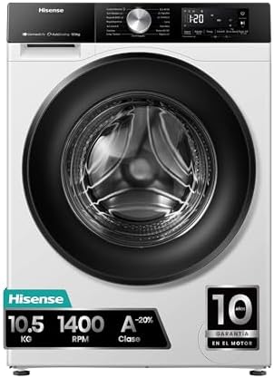 Hisense WF3S1045BW3 - Washing Machine, Class A, 10.5 kg, Auto Dos...