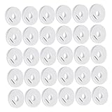 CORHAD 100 Stück Angelschnurspulen Eva Weiß Leichte Runde Wickelringe 4,5cm Durchmesser Tragbar Angelschnurhalter Für Angelausrüstung Und Angelspulen