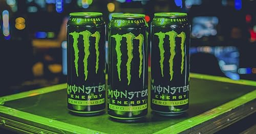 Monster Energy Zero Sugar - koffeinhaltiger Energydrink mit klassischem Energy-Geschmack - ohne Zucker und ohne Kalorien - in praktischen Einweg Dosen (12 x 500 ml)