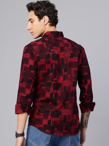 Image of Majestic Man Pure Cotton Printed Trendy & Comfortable Casual Shirt