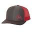 Charcoal/Red