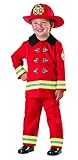Seasons Fireman Role Play Costume, Red, Size 2T-4T