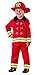 Seasons Fireman Role Play Costume, Red, Size 2T-4T