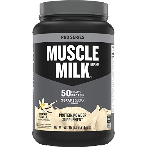 Muscle Milk Pro Series Protein Powder, Intense Vanilla, 50g Protein, 2.54 Pound