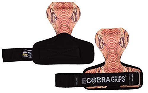 Image of Cobra Grips Weight Lifting Gloves with Adjustable Neoprene Padded Wrist Wraps - Heavy Duty Alternative to Power Lifting Hooks for Deadlifts