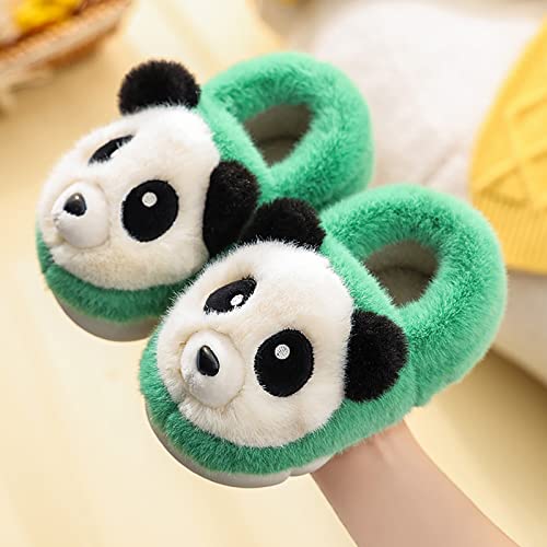 Toddler Kids Plush Panda Bear Bedroom Slippers Cartoon Cotton Memory Foam Comfy House Warm Shoes for Girls Boys2