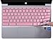 Keyboard Skin for 2018/2017 HP Flagship High Performance 11.6" Touchscreen Chromebook, Chromebook 11 G2/G3/G4/G5 11.6 Inch Chromebook(NOT Fit for Chromebook 11 G5 EE and Other Models), Pink