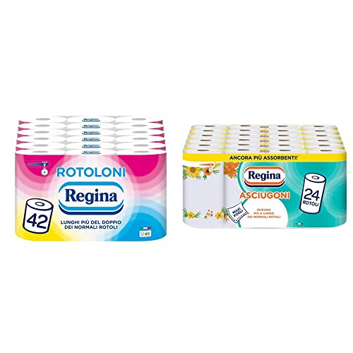 Rotoloni Regina 42 Rotoli + Asciugoni Regina 24
