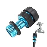 Schlauchverbinder | Gewinde-Wasserhahn-Adapter | Gartenschlauch-Adapter für...