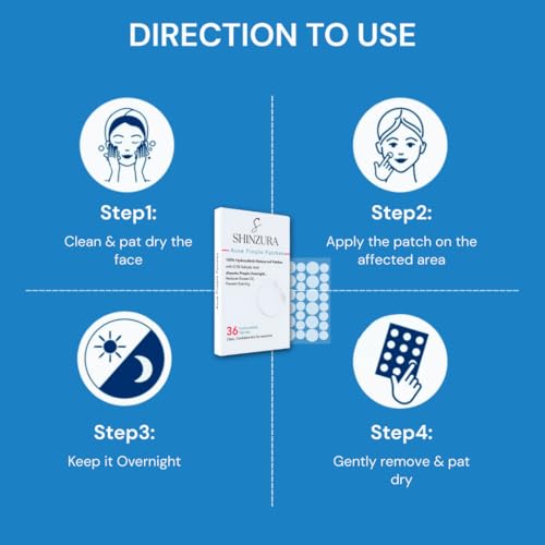 Image of Acne Pimple Patches - 36 patches - 8mm and 12 mm - Fast-Acting Hydrocolloid & Salicylic Acid Stickers for Invisible Blemish Healing | for all skin types of both male and female (( Pack of 1 , 36 patches ) | Overnight Acne Treatment | Absorbs pus and oil , Reduces redness and inflammation , Waterproof and discreet
