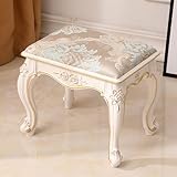 Siège rembourré confortable : ce tabouret de vanité élégant est enveloppé dans un tissu de haute qualité, non seulement doux pour la peau, mais également respirant et rempli d'une éponge à haute résilience. Le siège rembourré offre un endroit doux pour s'asseoir ou utiliser comme repose-pieds.