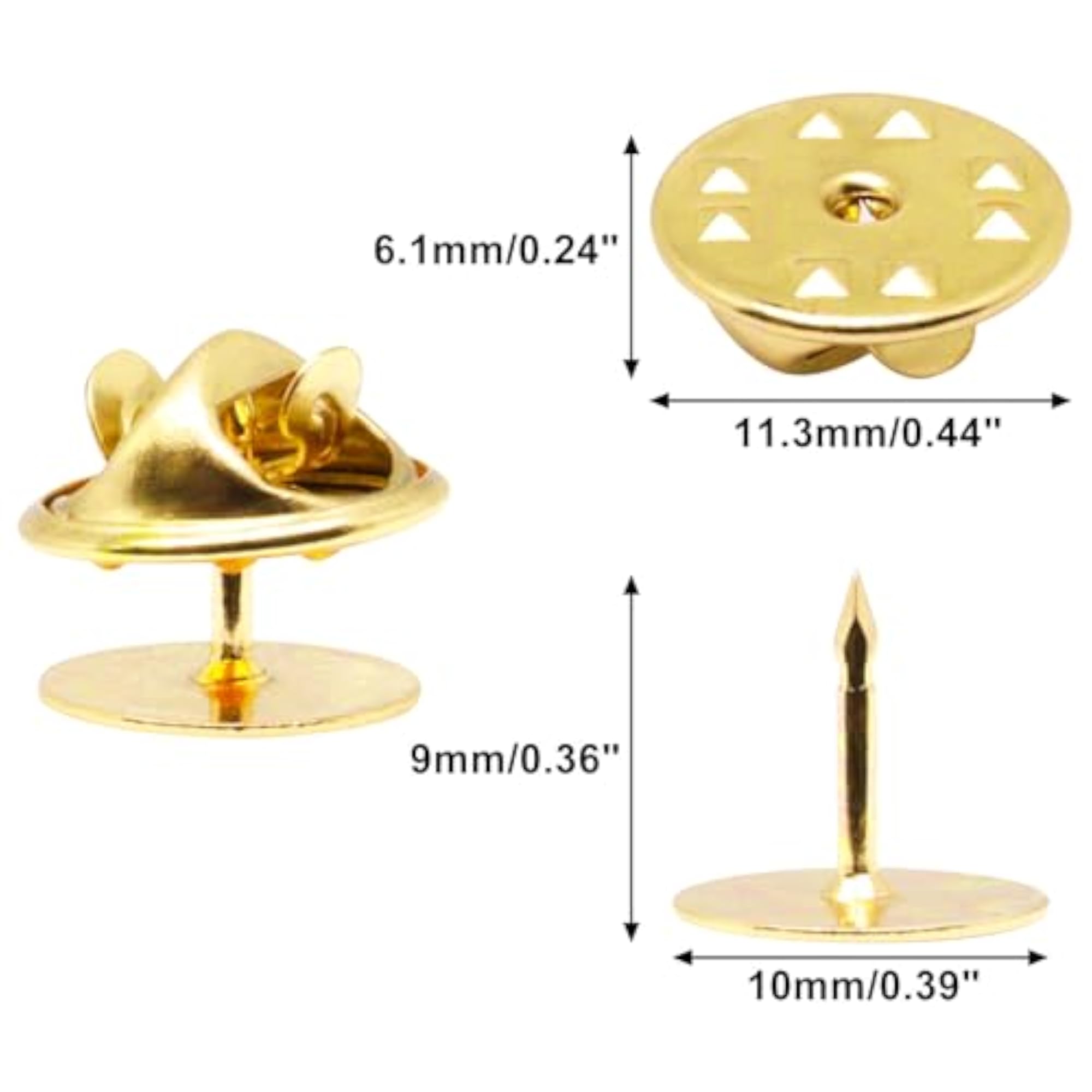 150 Set Butterfly Clutch Tie Tacks Pin Back Replacement