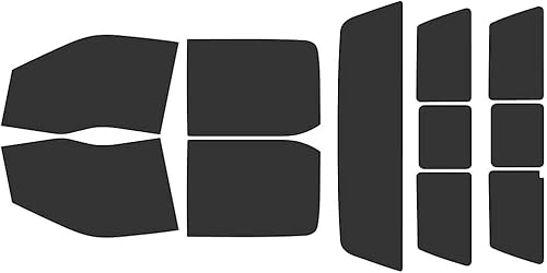 Vista 21 de Rvinyl Kit de tinte de ventana compatible con Ford F-350 2017-2023 (4 puertas SuperCrew) - Visera de tira de parabrisas - 5%