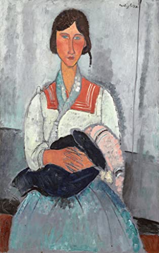 Affiche Modigliani Gitane grand poster pour salon chaleureux 60x90cm