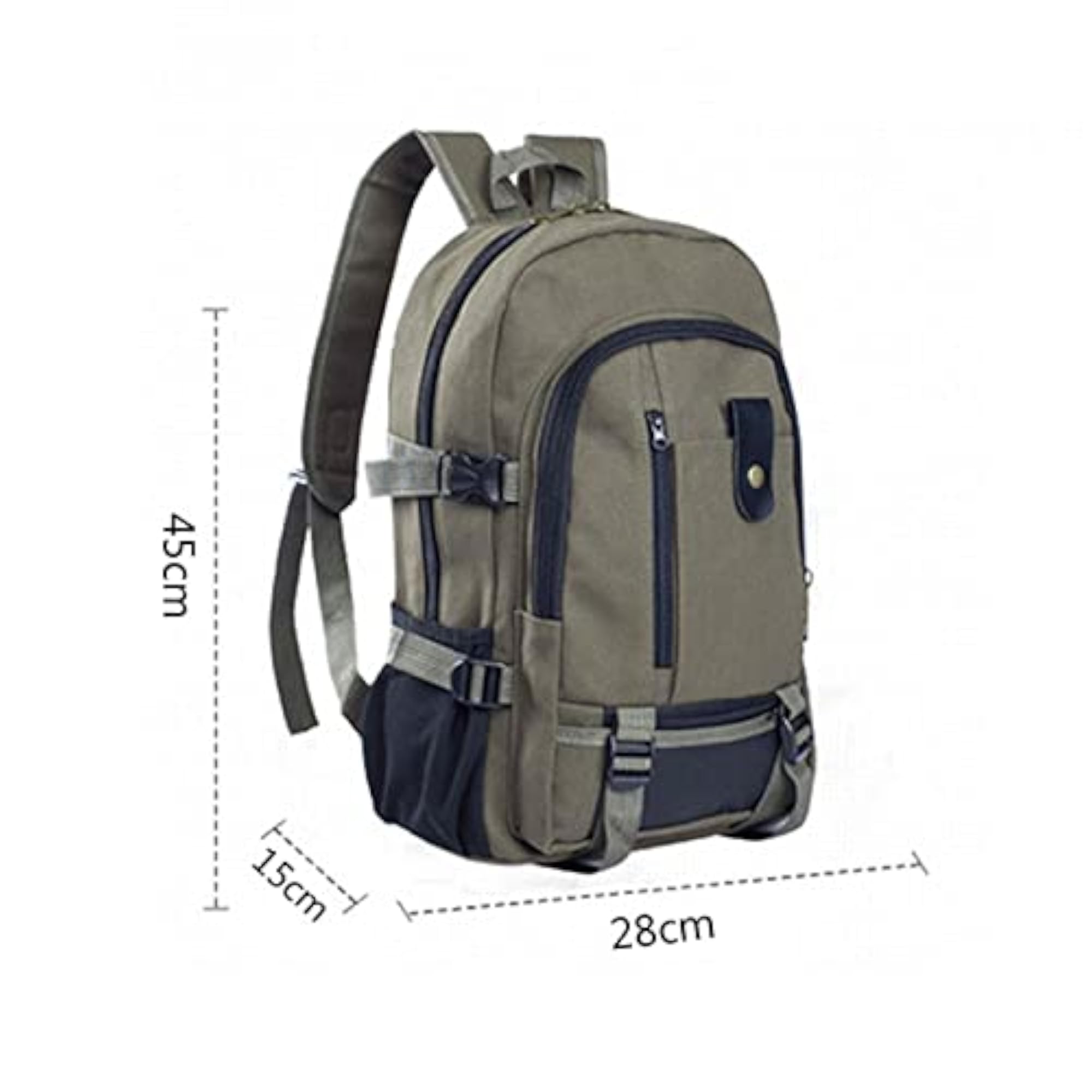 Canvas Travel Backpack, Neutral Brown Colour