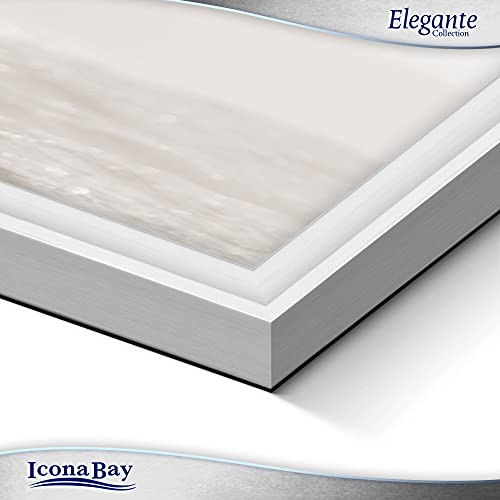 Icona Bay 8X10 Picture Frames (Silver, 3 Pack), Contemporary Photo Frames 8 X 10, Wall Mount Or Table Top, Elegante Collection #TOP1