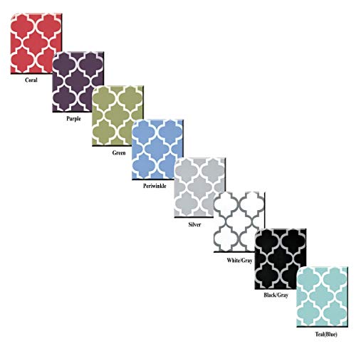 Royal Bedding Meridian Teal Grommet Blackout Window Curtain Drapes, Pair/Set Of 2 Panels, 52X84 Inches Each #TOP1