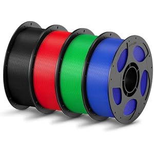 ANYCUBIC PLA Filament 1,75mm, Refill PLA und Spool Kit, 3D Drucker Filament PLA, Vakuumverpackung, Intelligente Identifikation, 2KG Blau Grün 2KG Blau Grün 2KG