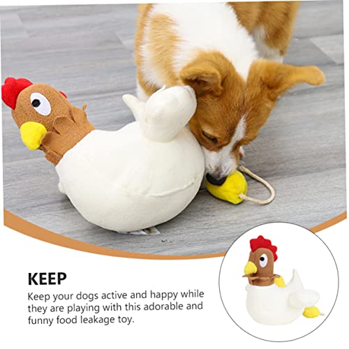 Peluche Chien Hen Lay Egg Anti-Stress Solution Fuite Nourriture Interactive - 8