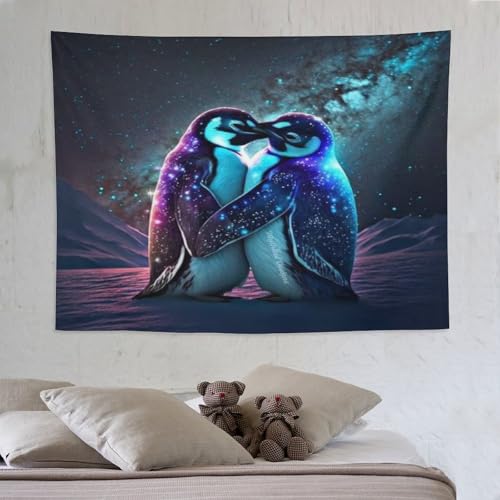 Tapisserie pingouin PAZZK ideale pour creer un cocon accueillant dans un dortoir etudiant