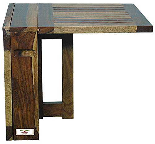 Image of Sheesham Wood Folding Coffee Table for Living Room | Center Table | Provincial Teak Finish