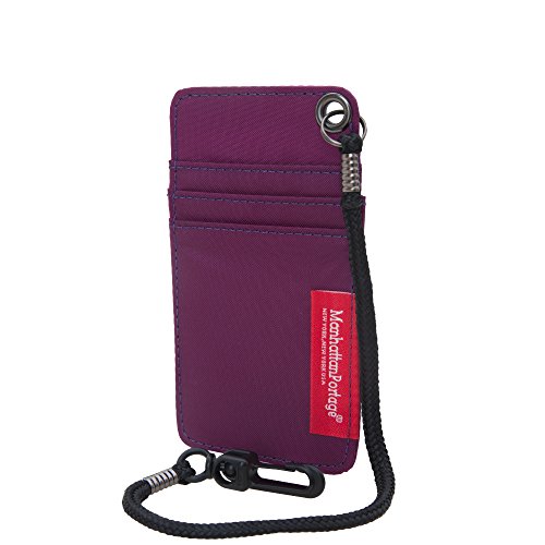 Manhattan Portage City Tech Id Case ( Purple, One Size, Water Resistant, ID Compartment, Clear, Credit Cards, MetroCard, Business Cards, Loop, 210D, Traveler )