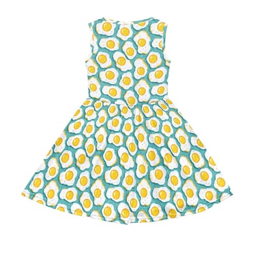 Girls Dress Sleeveless Casual Elastic Waist A-Line Midi Tank Dress with Pockets2