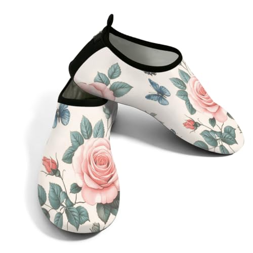 Zapatos de secado rápido y antideslizantes para piscina y surf con estampado floral