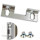 Austauschstück Typ 115 für Schließbleche Fallenhalter Schließblech Haustür 46 x 14,4 x 9 mm Lochabstand 32mm (Silber)