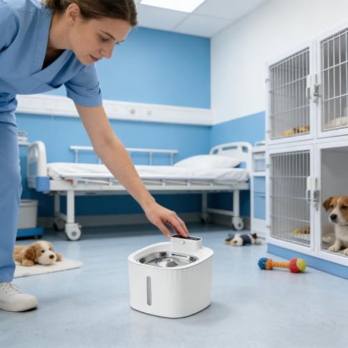 Fontaine à eau pour animaux réduit les odeurs pour chat et chien