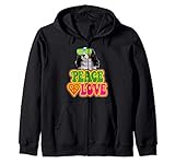 peace heart love dog cavalier king charles spaniel felpa con cappuccio