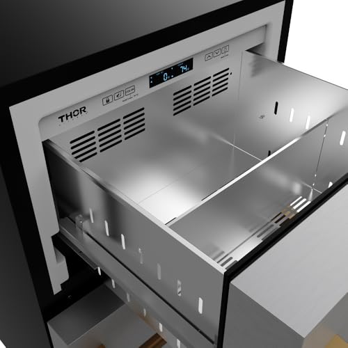 Image of 24 Inch Undercounter Built-In /Freestanding Drawer Freezer - Stainless Steel /Bronze | Gordon Ramsay Series