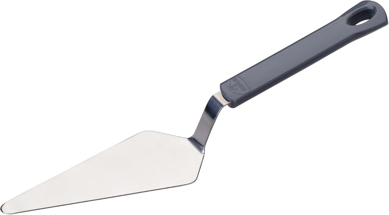 Dr. Oetker Classic Cake Server - Cake & Cake Server Made of Stainless Steel with Ergonomic Handle, Rustproof & Dishwasher Safe, with Hanging Eyelet, Approx. 27.5 cm