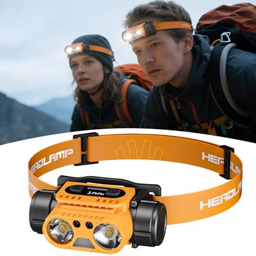 Frontal recargable Generico con luz potente ajustable para camping y hogar 3